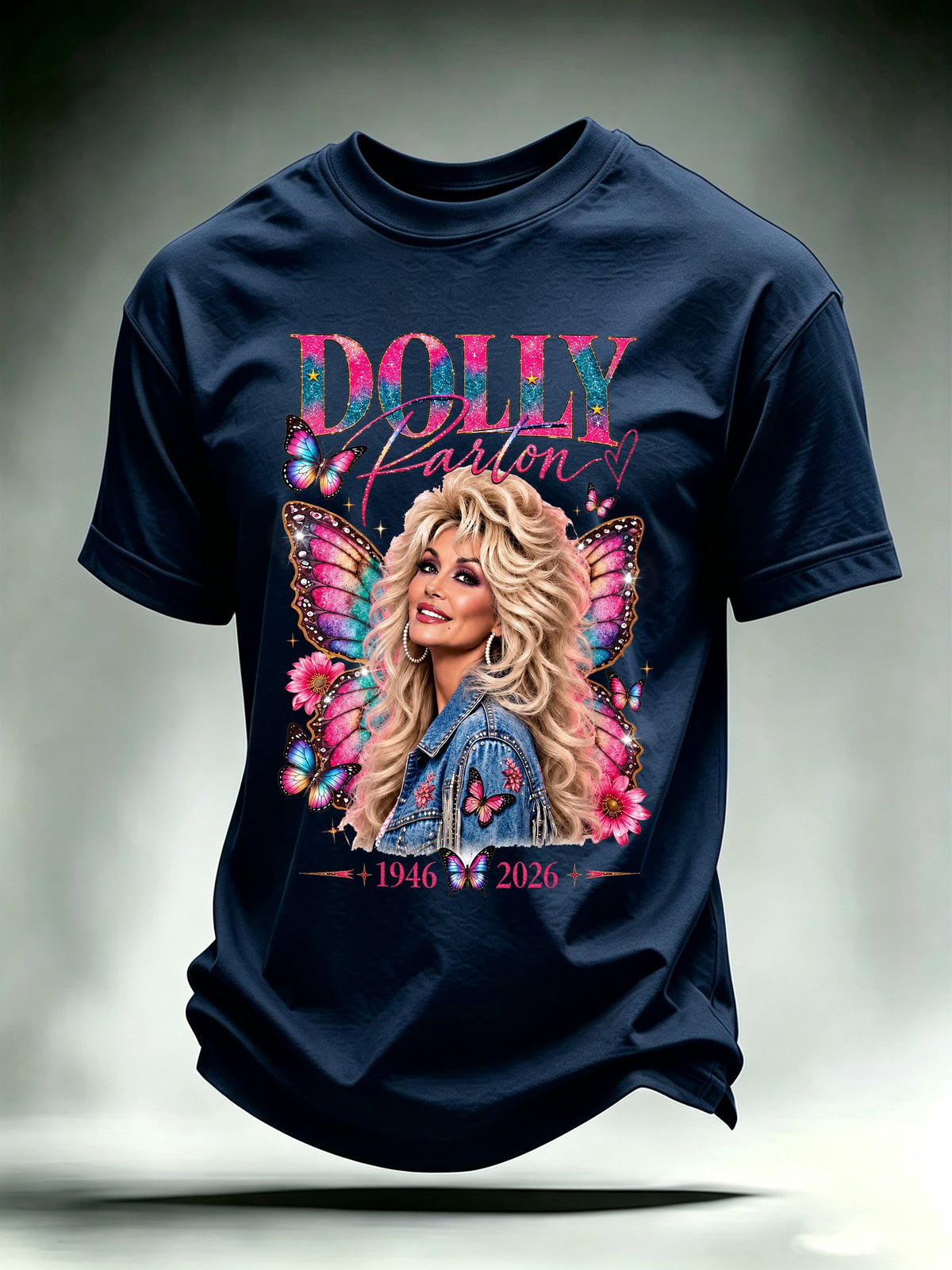 Men's Vintage Country Music Tribute Parton Tour T-Shirt