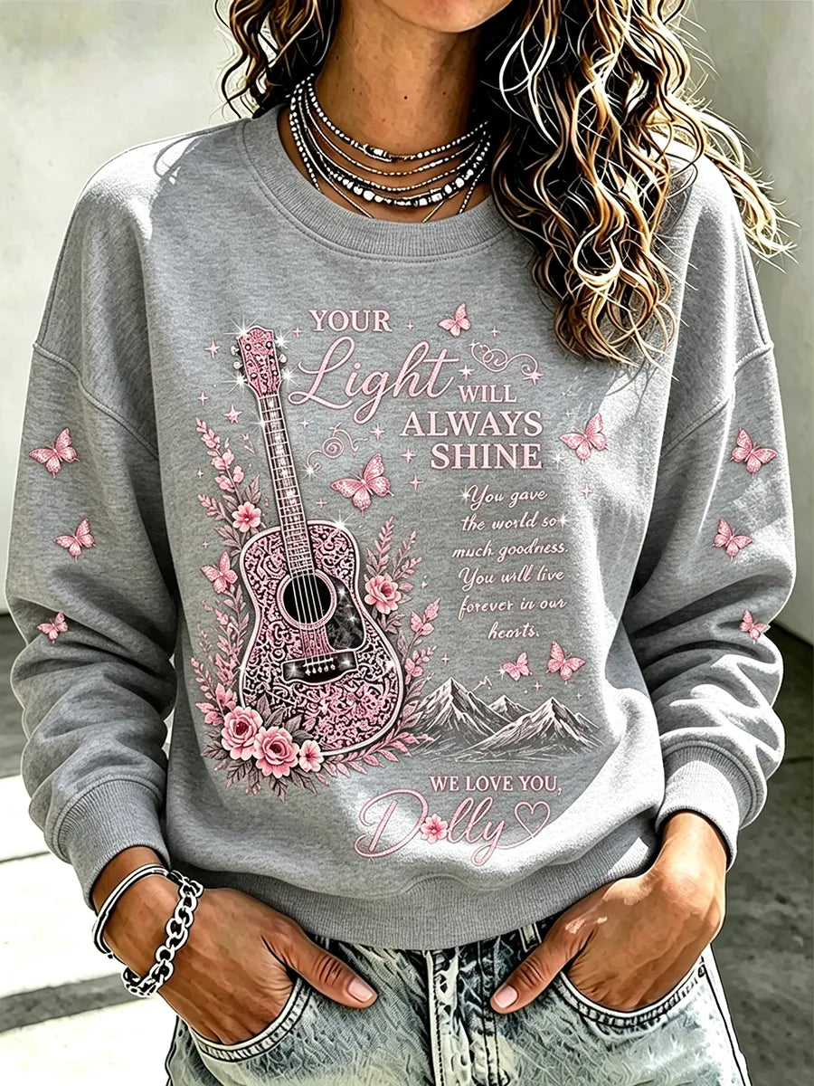 Women'S Country Music Commemorative Pattern Hoodie
