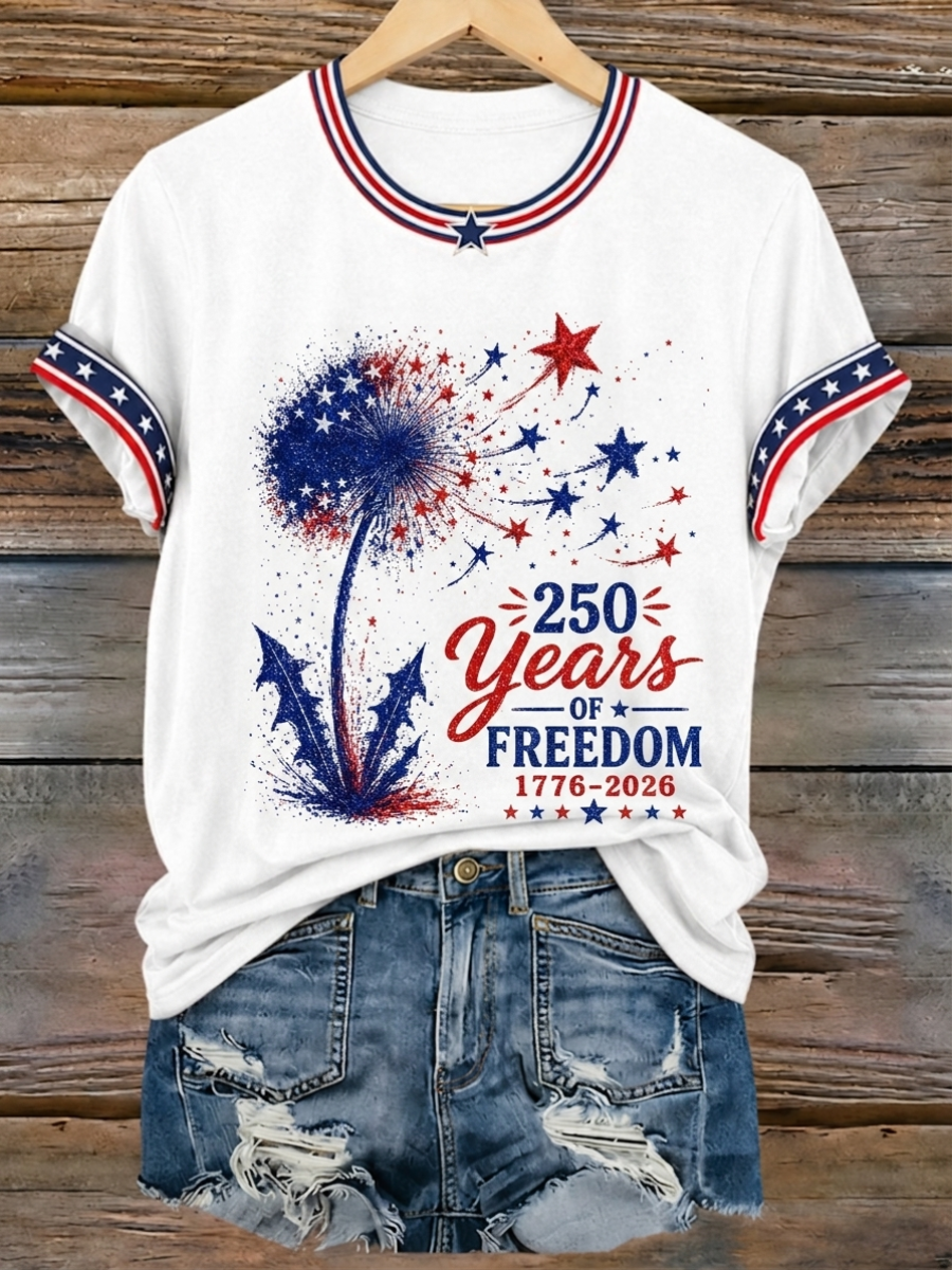 Women's Casual Patriotic T-Shirt