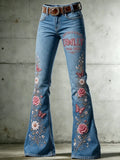 Women's Legendary female country singer Pattern Jeans