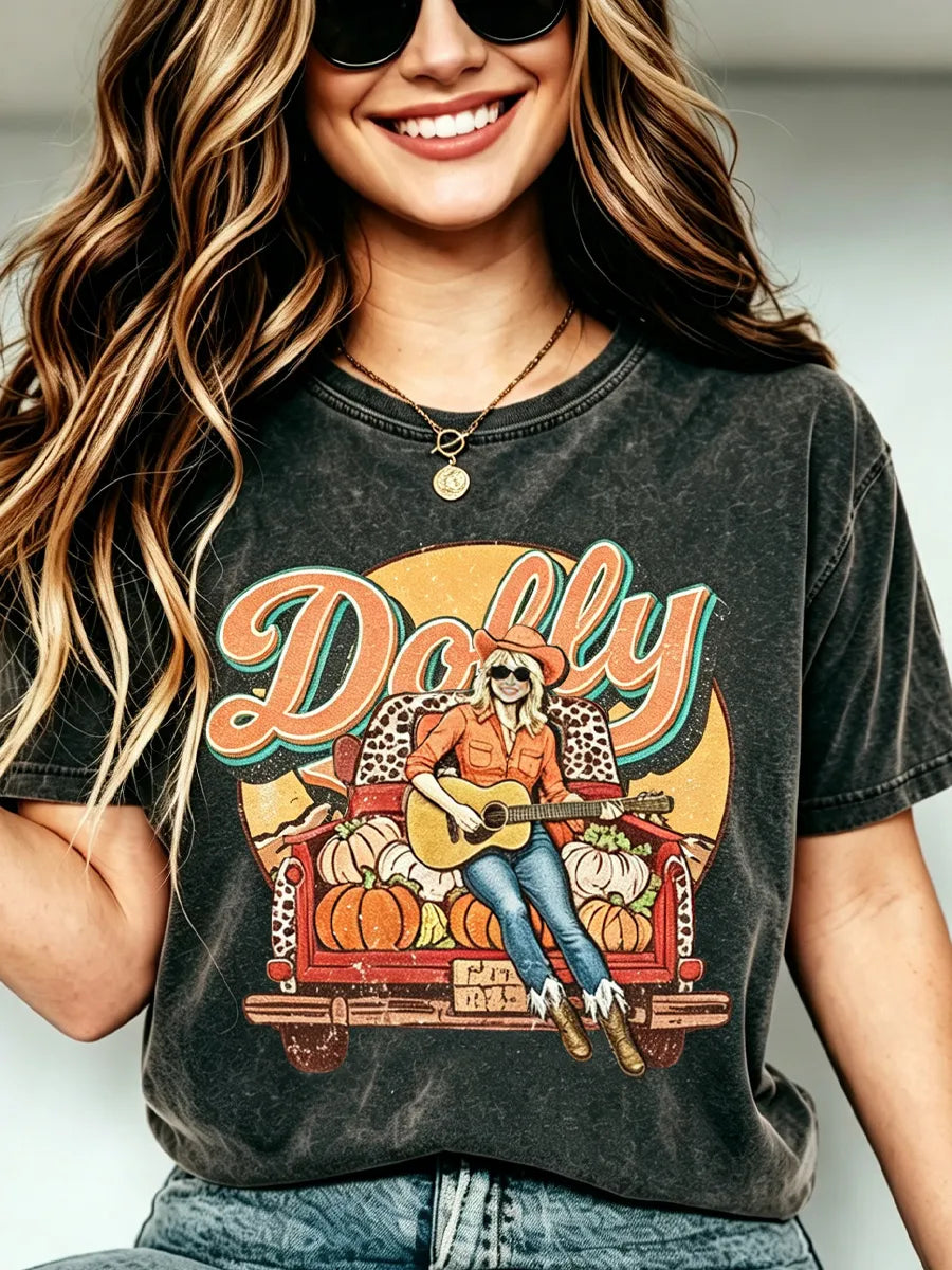 Women's The Queen of Country Print Casual T-Shirt