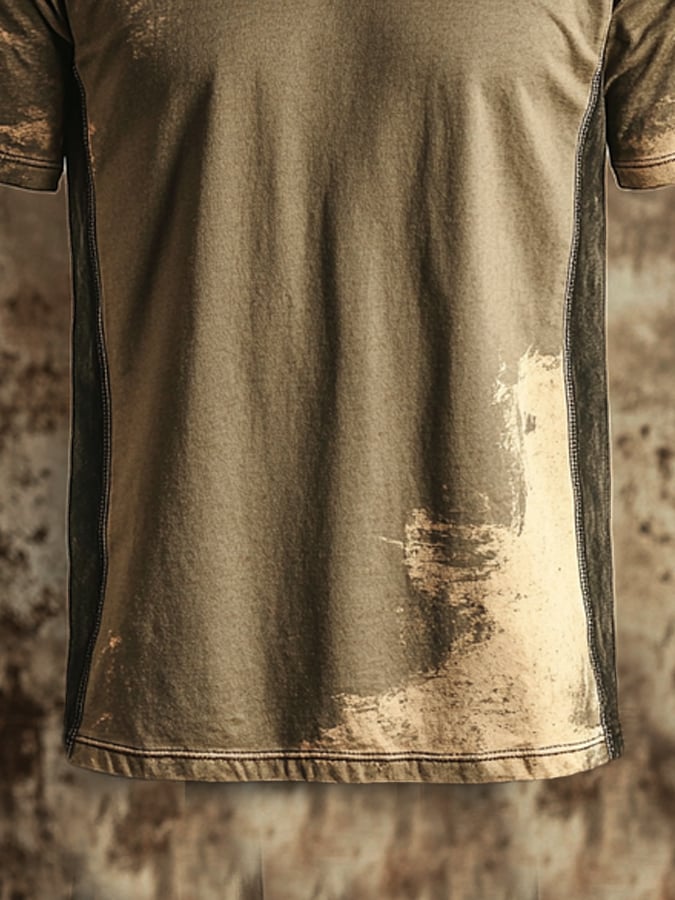 Men's Vintage Distressed Short Sleeve T-Shirt