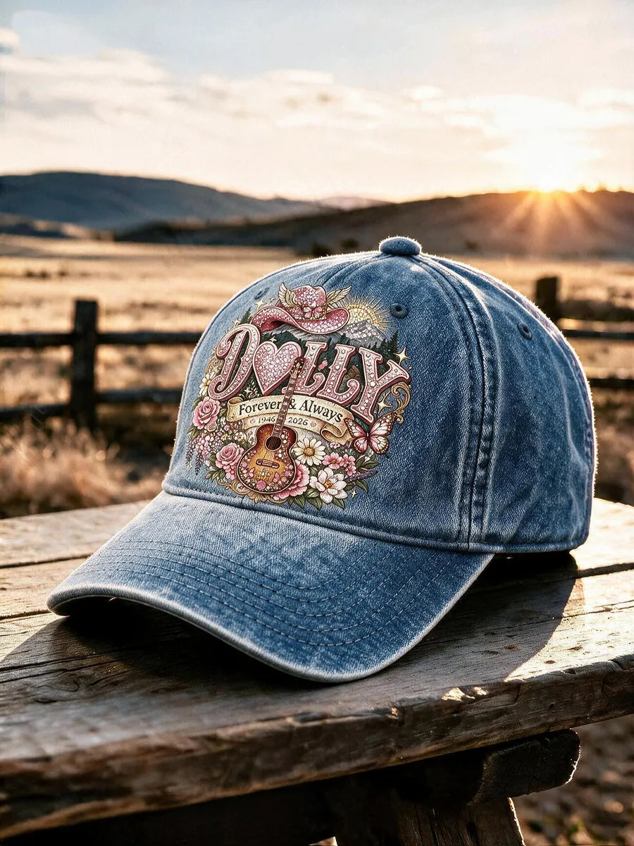 Unisex Retro Commemorative Dolly Printed Hat