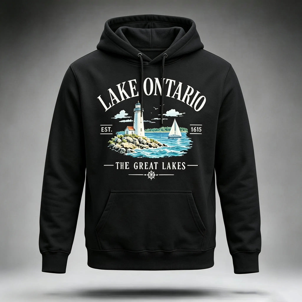 Men's Lake Ontario Always And Forever Printed Hoodie
