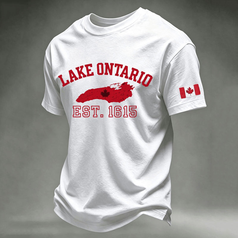 Men's Lake Ontario Print Short-sleeve T-shirt
