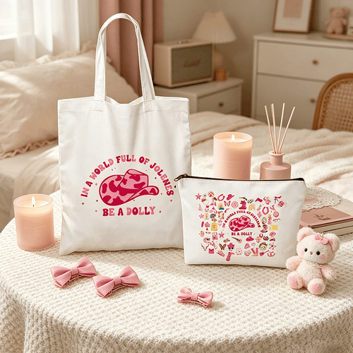 Dolly Parton Canvas Tote Bag & Makeup Bag Set