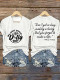 Women's Country Music Print T-shirt