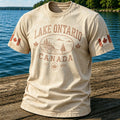 Men's 1615 Ontario Canada Print Casual Short-sleeve T-shirt