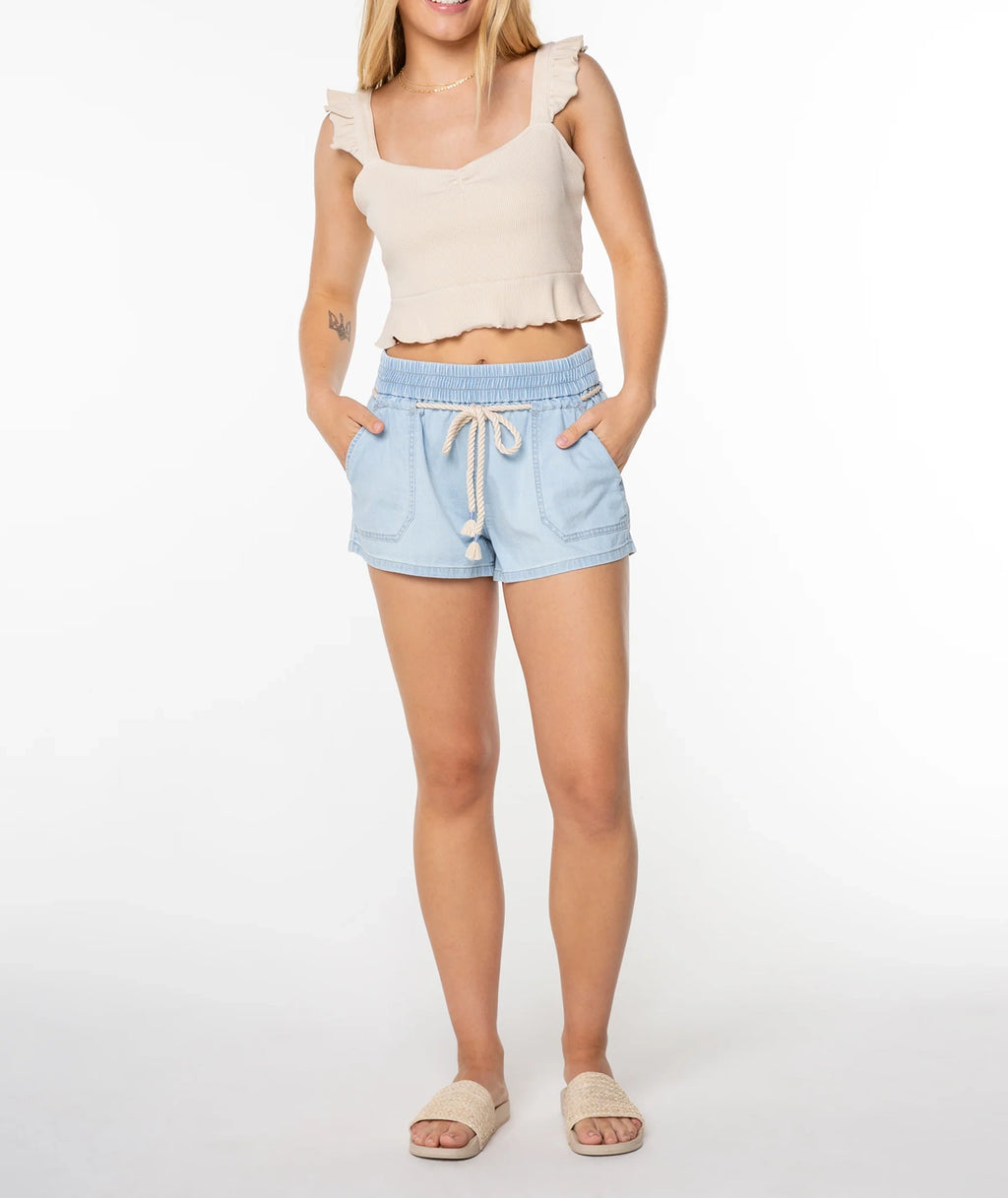 Sweetheart Neckline Ruffled Vest