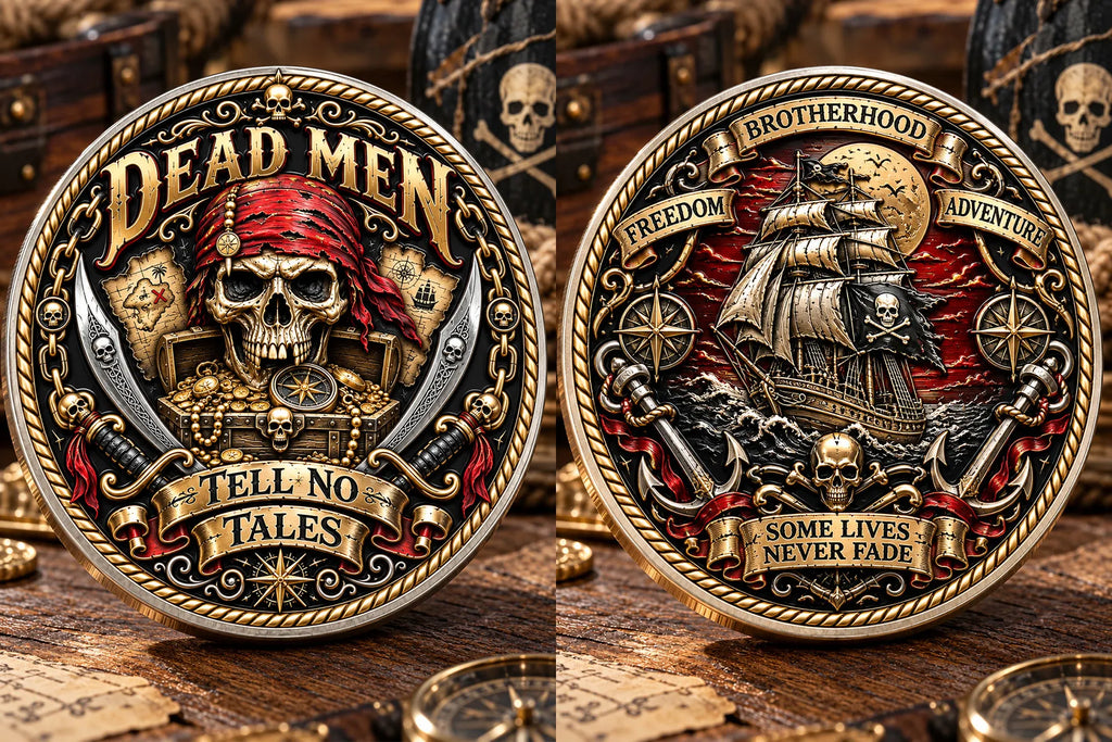 Dead Men Tell No Tales Pirate Commemorative Medallion