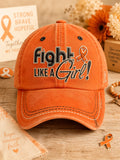 Unisex Fight Like A Girl Printed Hat