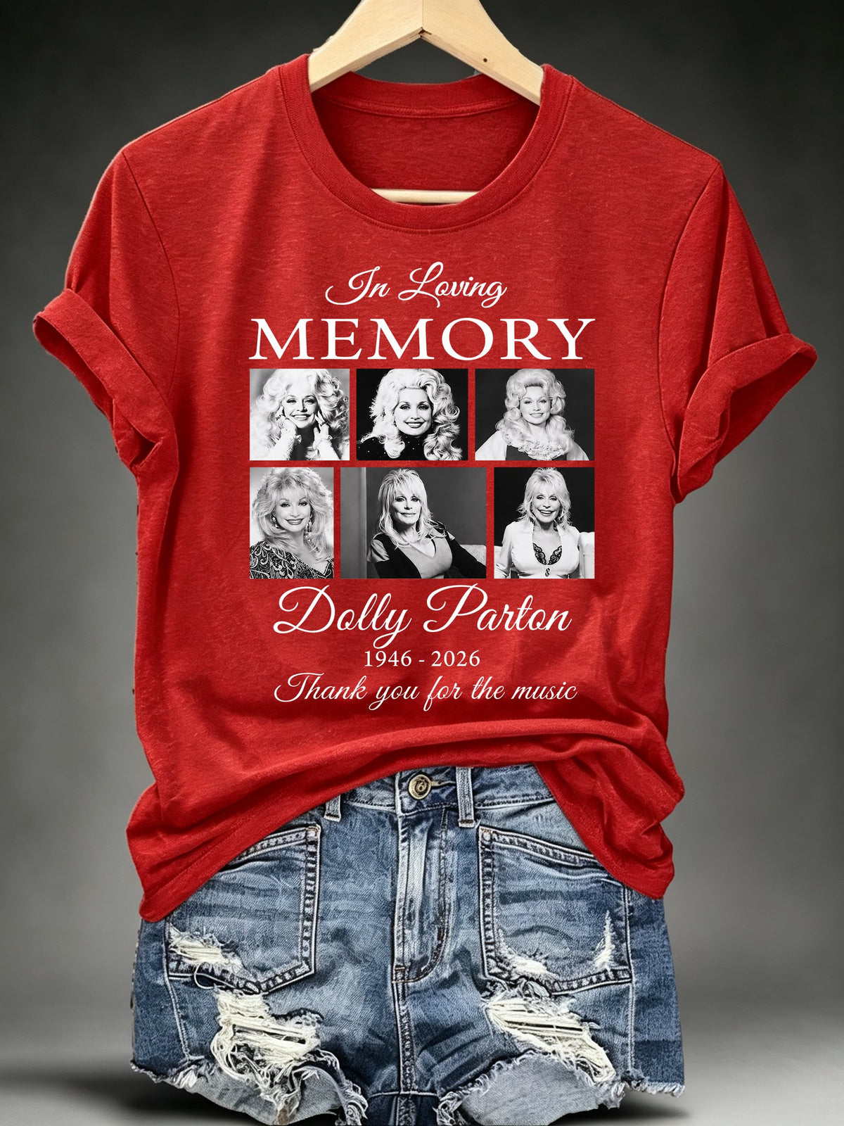 Women's Vintage Country Music Tribute Parton Tour T-Shirt