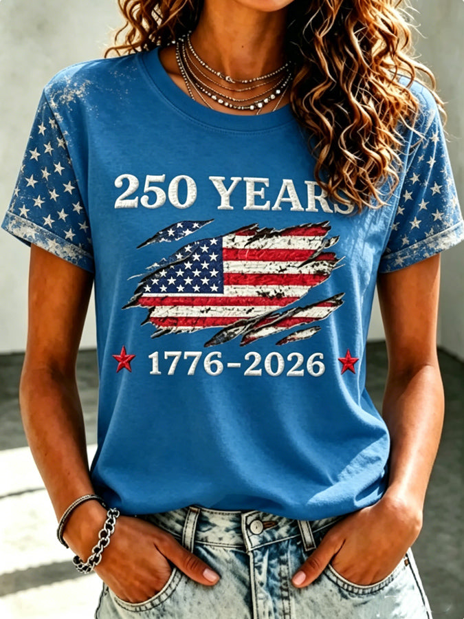 Women's Crew Neck T-Shirt: U.S. Semiquincentennial Commemorative Edition