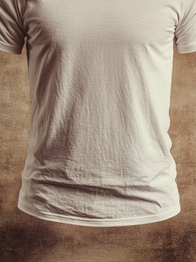 Classic Basic Casual Thin Short Sleeve Round Neck T-Shirt for Men