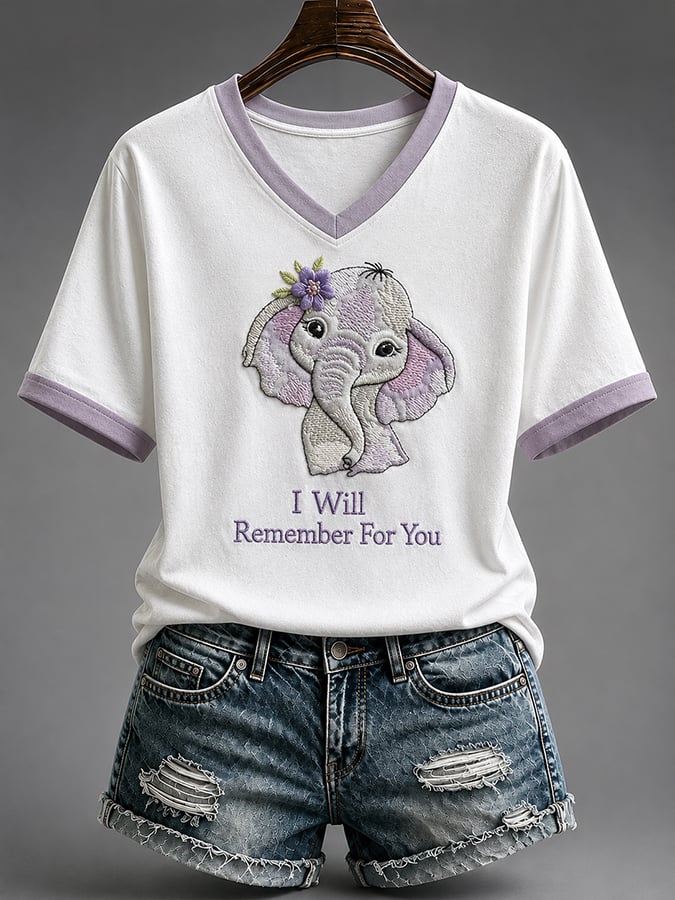 Women'S Casual Alzheimer'S Awareness Print Top