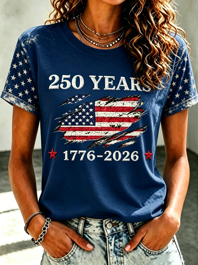 Women's Crew Neck T-Shirt: U.S. Semiquincentennial Commemorative Edition