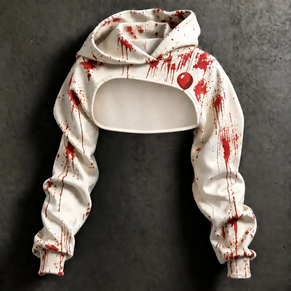 Women's Retro Casual Halloween Skull Letter Print Hoodie Two-piece Set