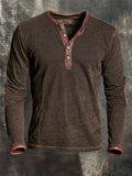 Men's Vintage Comfortable Henley T-Shirt
