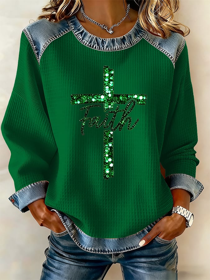 Women's Christmas Print Casual Top