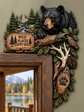 🐻 Black Bear Wilderness Door Frame Topper