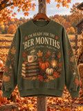 Women's Autumn Ber Months Seasonal Graphic Crewneck Sweatshirt