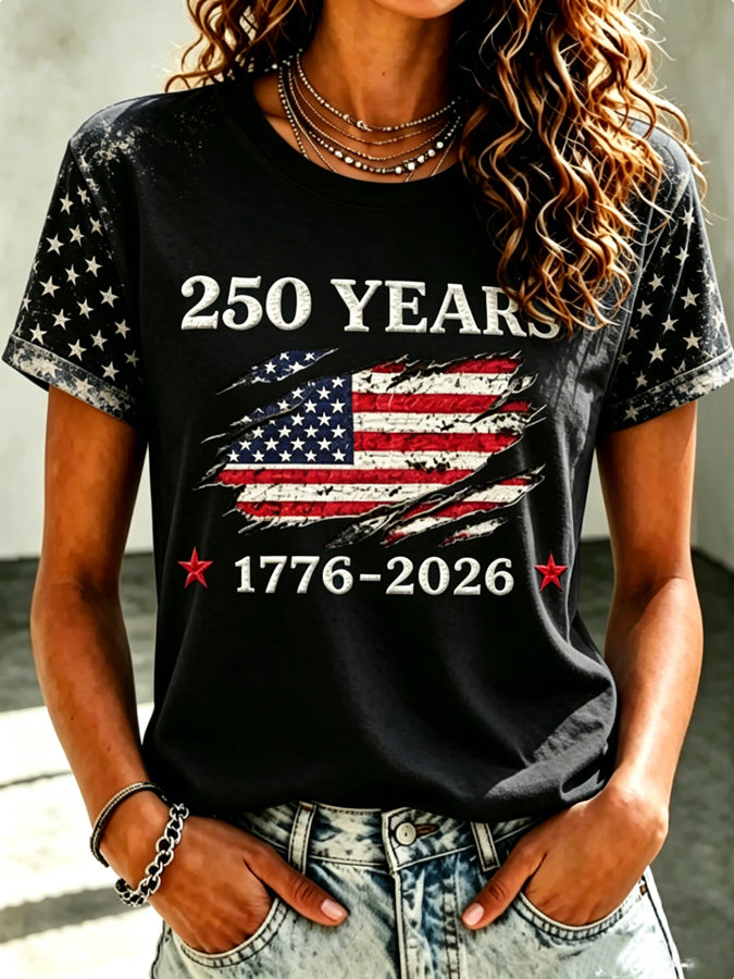 Women's Crew Neck T-Shirt: U.S. Semiquincentennial Commemorative Edition