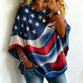 Women's American Floral Loose T-Shirt
