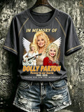 Women's Dollywood Dolly Parton Retro Tour Print T-Shirt