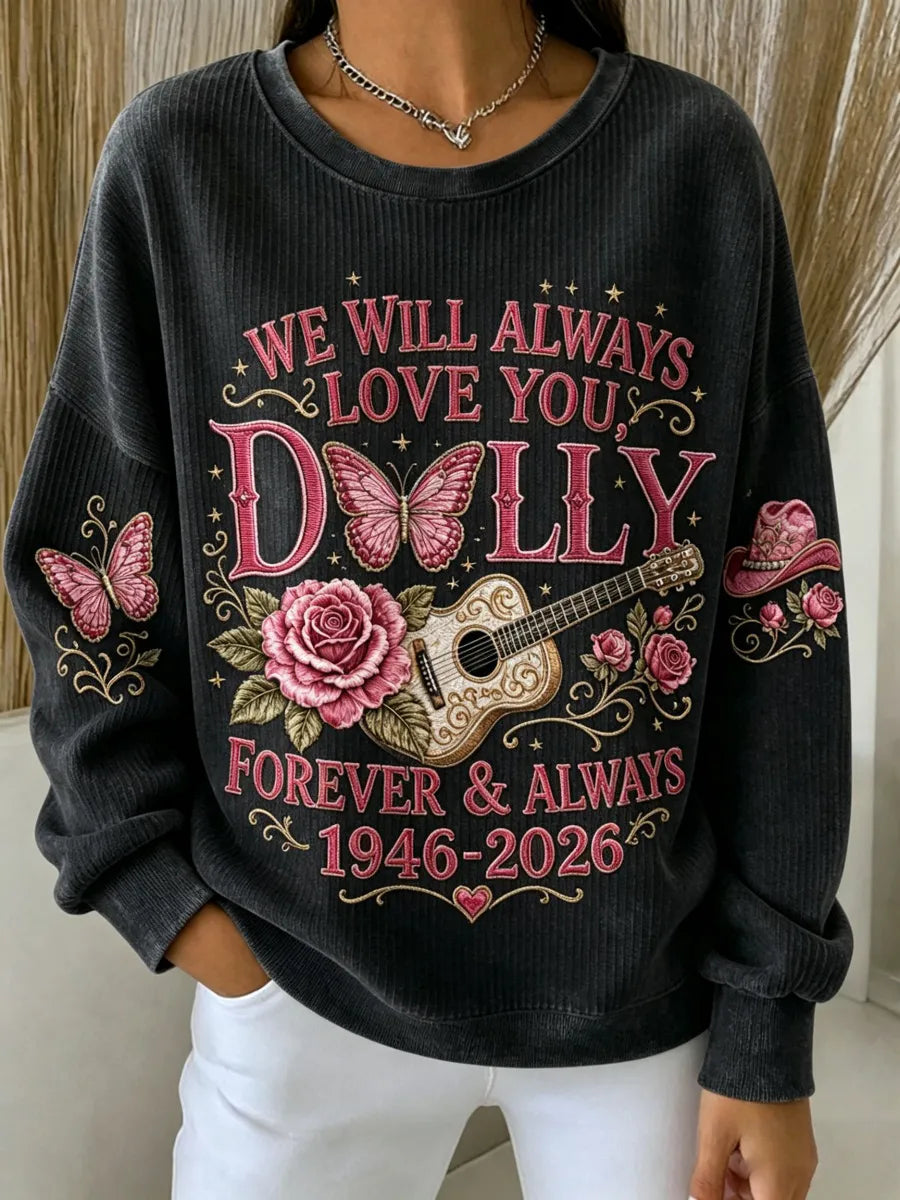 Women'S Commemorative Print Casual Sweatshirt