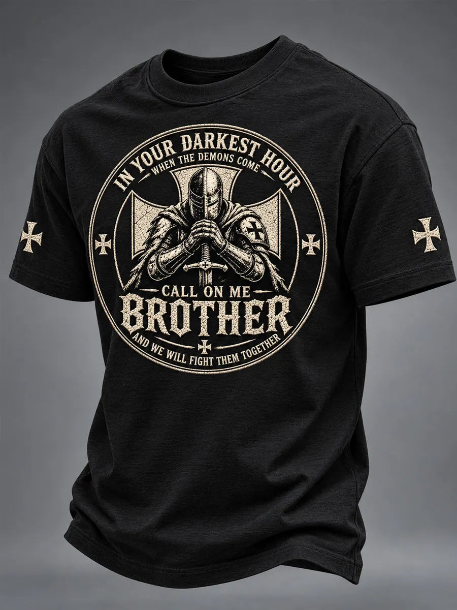 Men's Call On Me Brother Knights Of Faith Tee