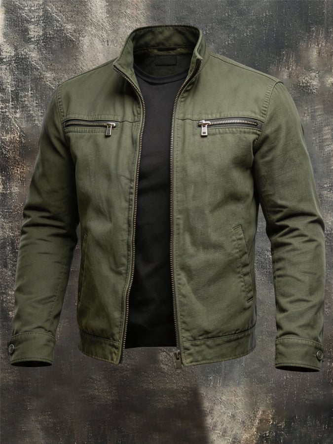 Men's Vintage-Wash Comfortable Outdoor Jacket