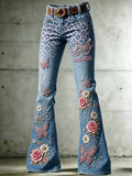 Women's Legendary female country singer Pattern Jeans