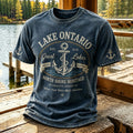 Men's 1615 Ontario Canada Print Casual Short-sleeve T-shirt