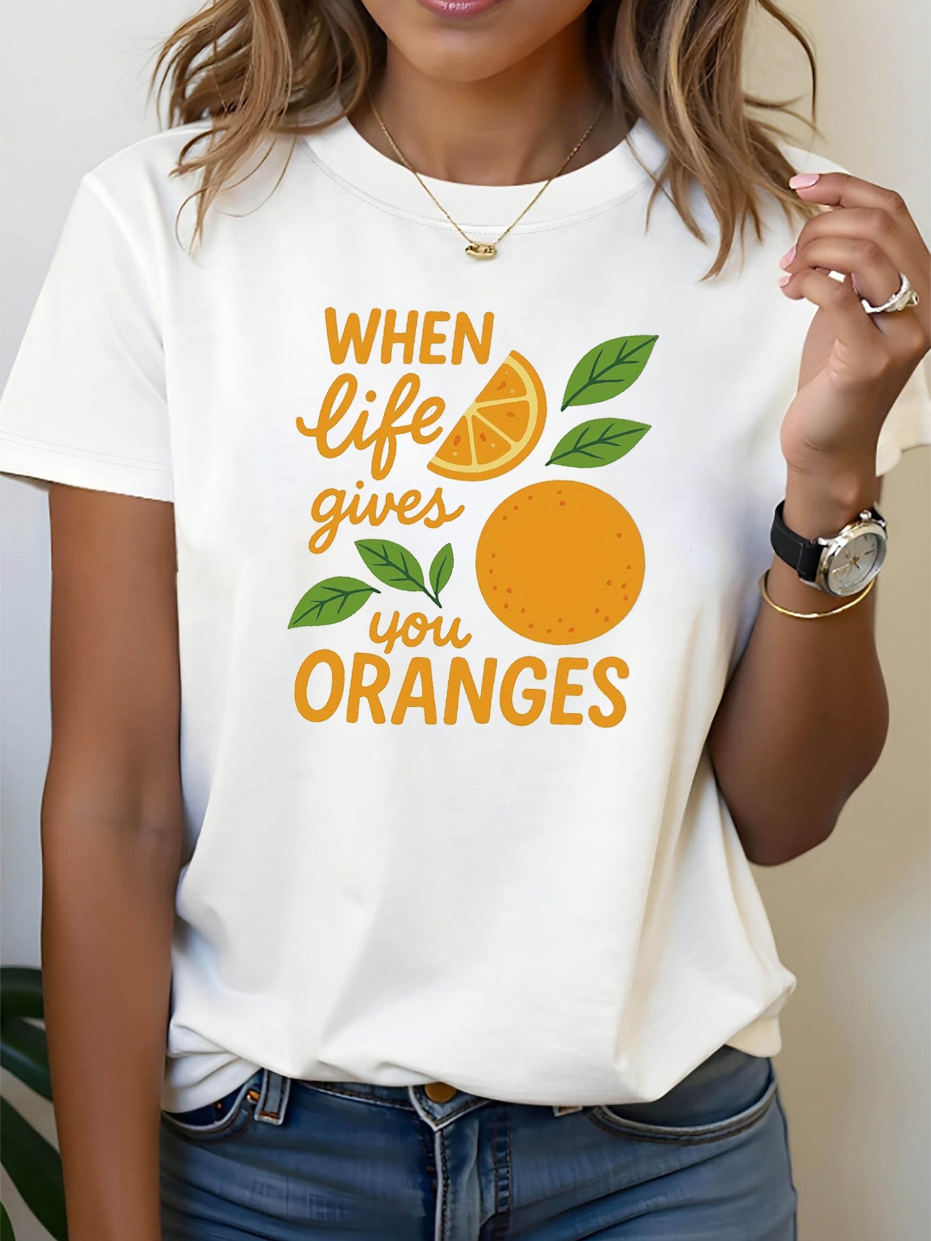 Orange Slice Graphic T-Shirt
