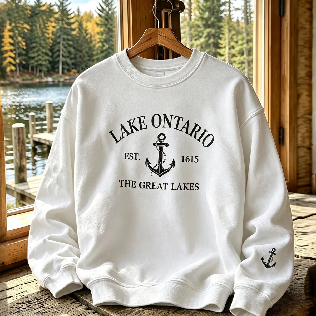 Men's 1615 Ontario Printed Casual Warm Sweatshirt