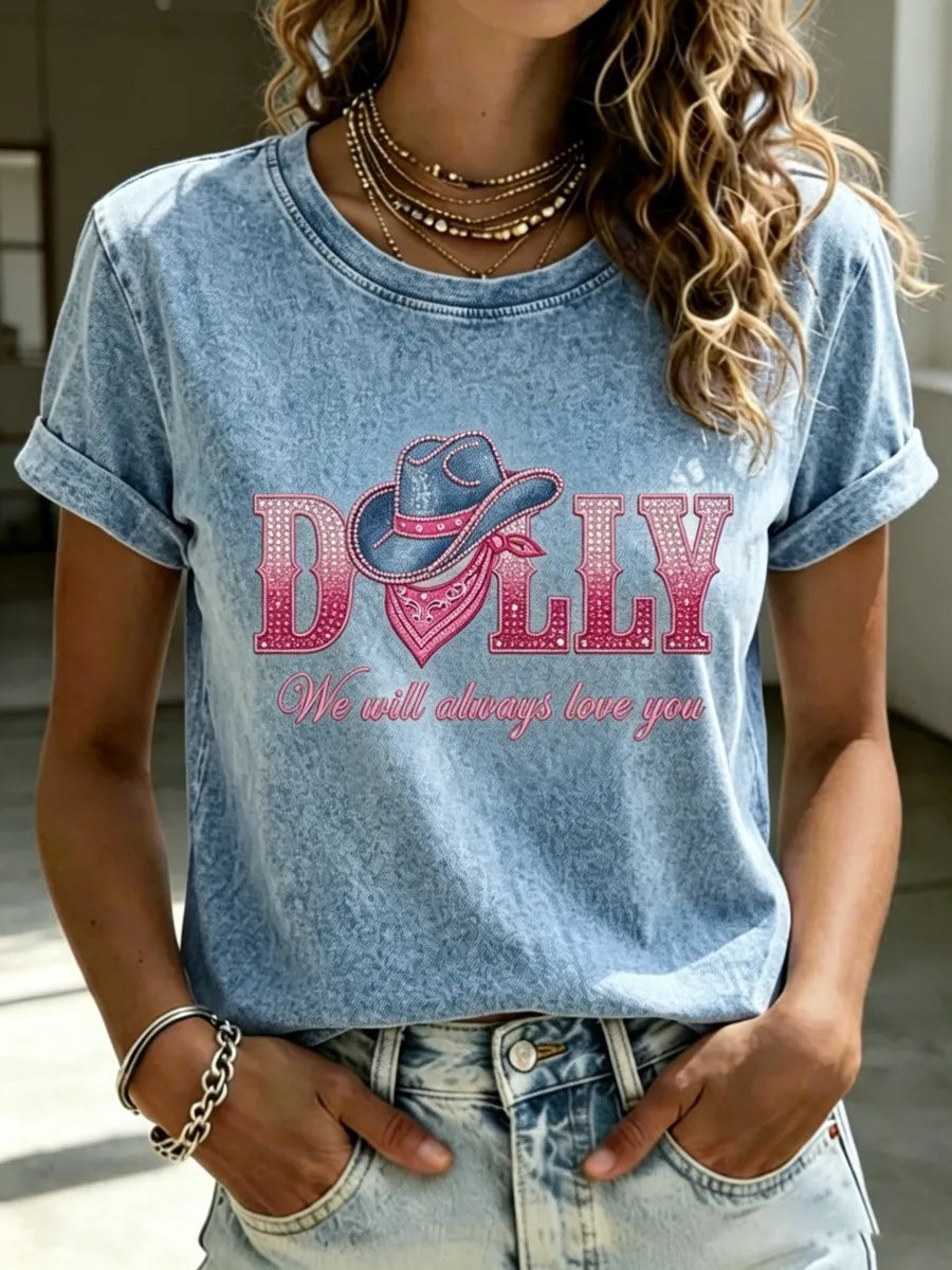 Women's Commemorative Print Vintage T-Shirt