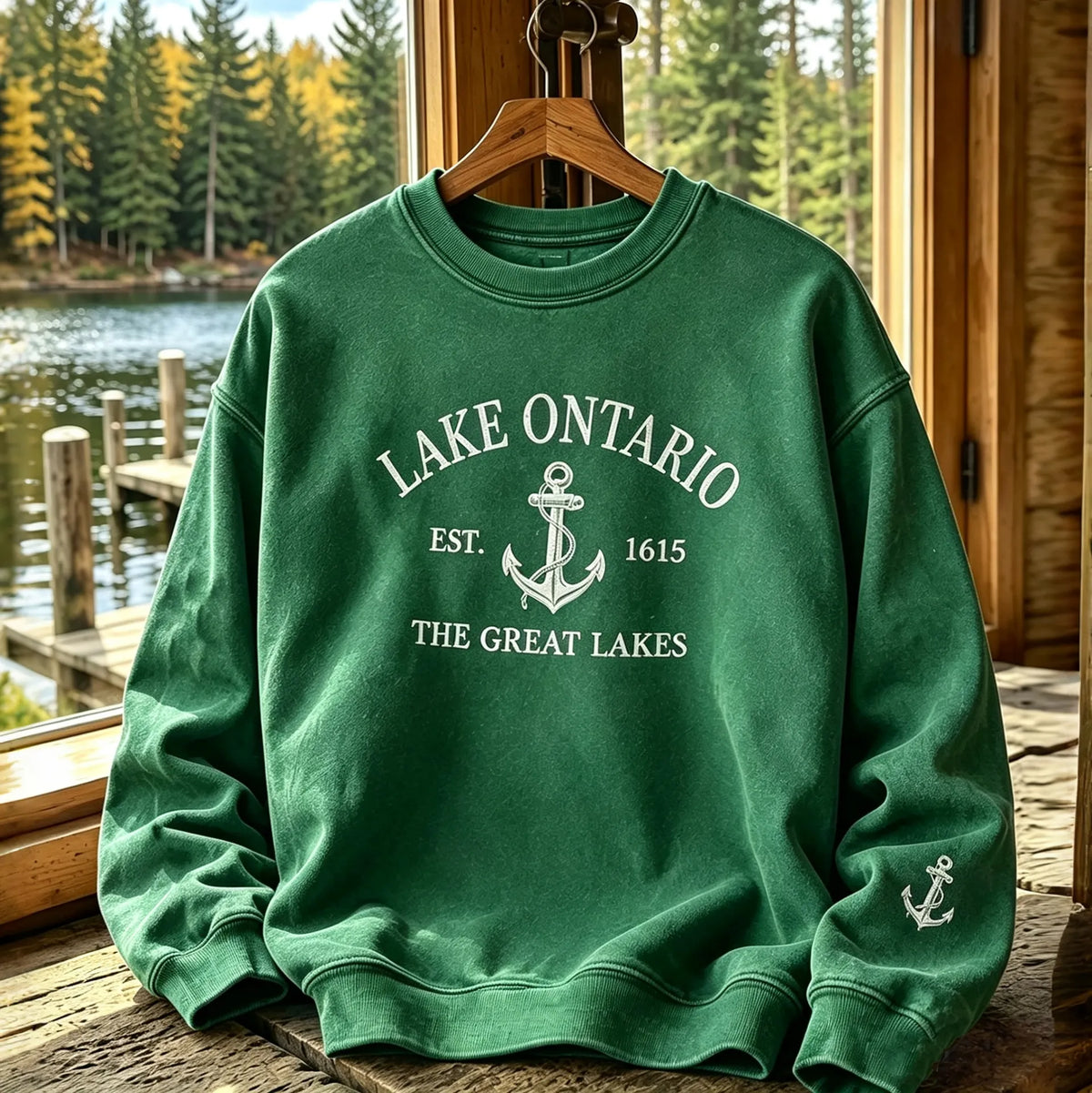 Men's 1615 Ontario Printed Casual Warm Sweatshirt