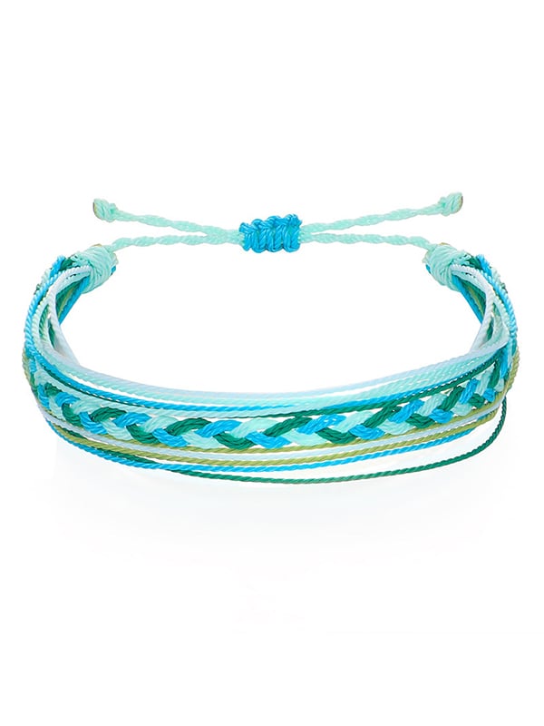 Purple Ribbon String Bracelet