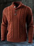Men’s Vintage-Style Comfortable Knitted Sweater/Sweatshirt