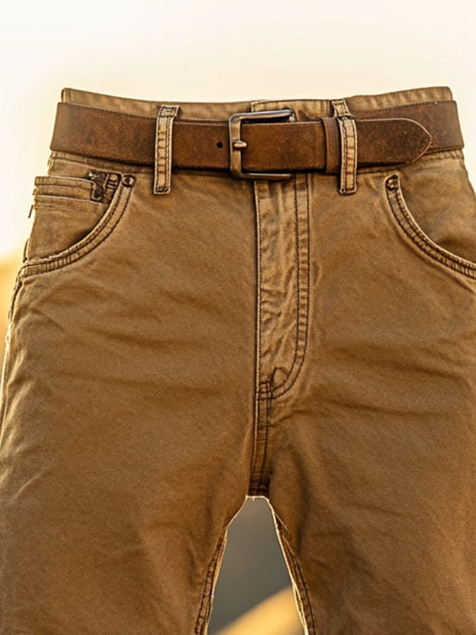 Casual shorts in a retro wash look for men