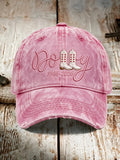 Retro Commemorative Printed Washed Hat