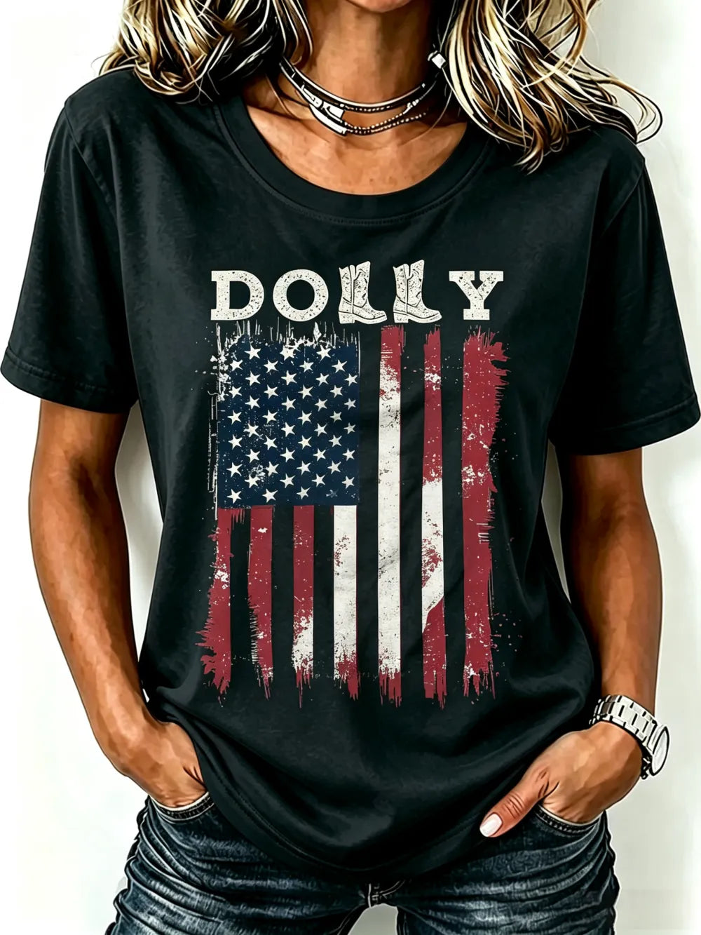 Women'S Commemorative Printed Casual T-Shirt