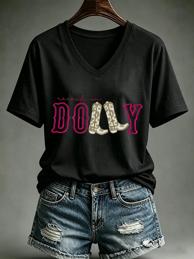 Women's Cowgirl Print T-shirt