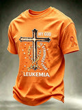 Men's Leukemia Awareness Graphic Short-Sleeve T-Shirt