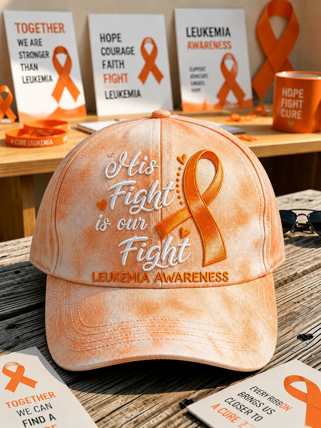 Leukemia Awareness Print Cap