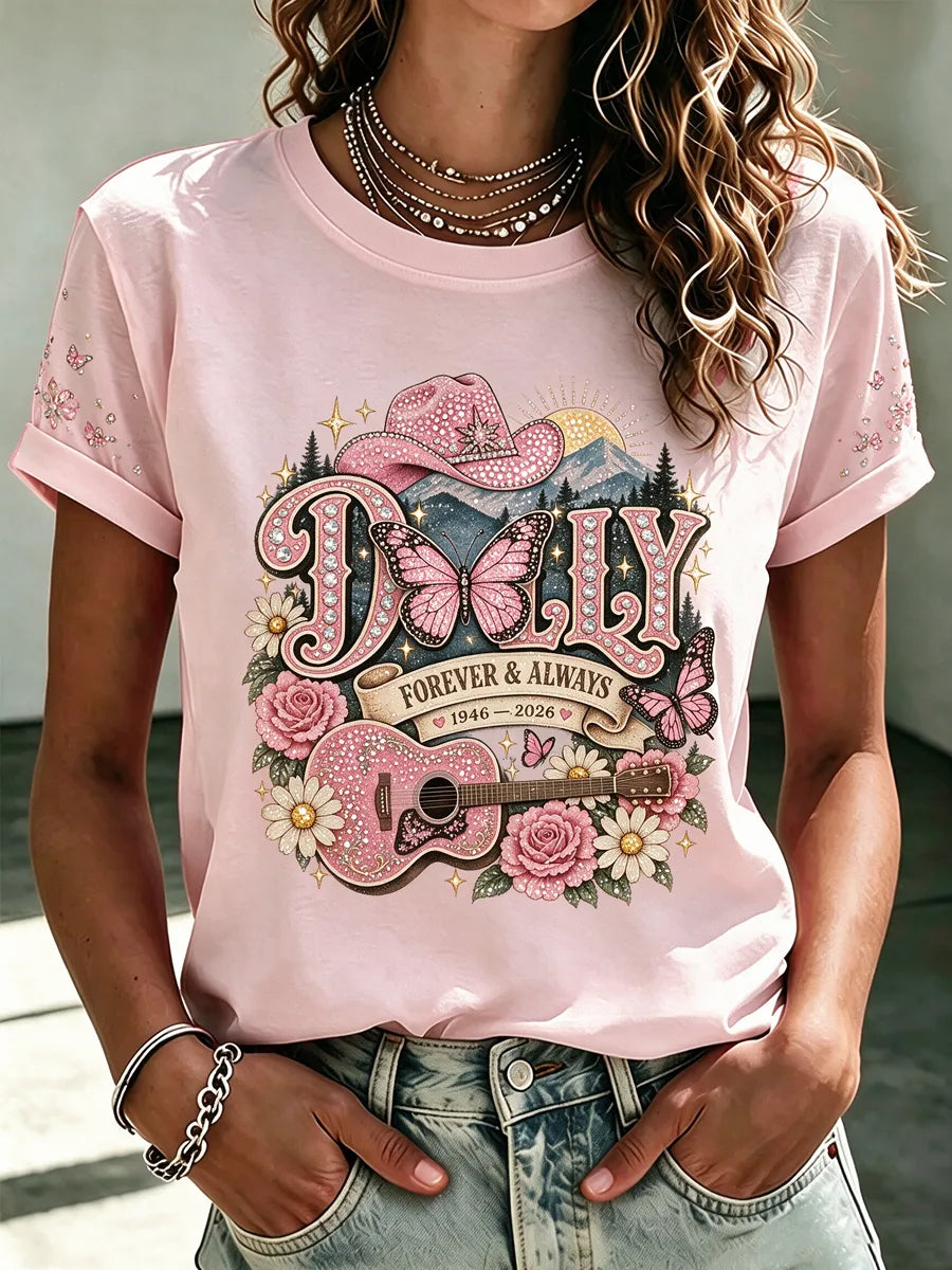 Women'S Commemorative Printed Casual T-Shirt