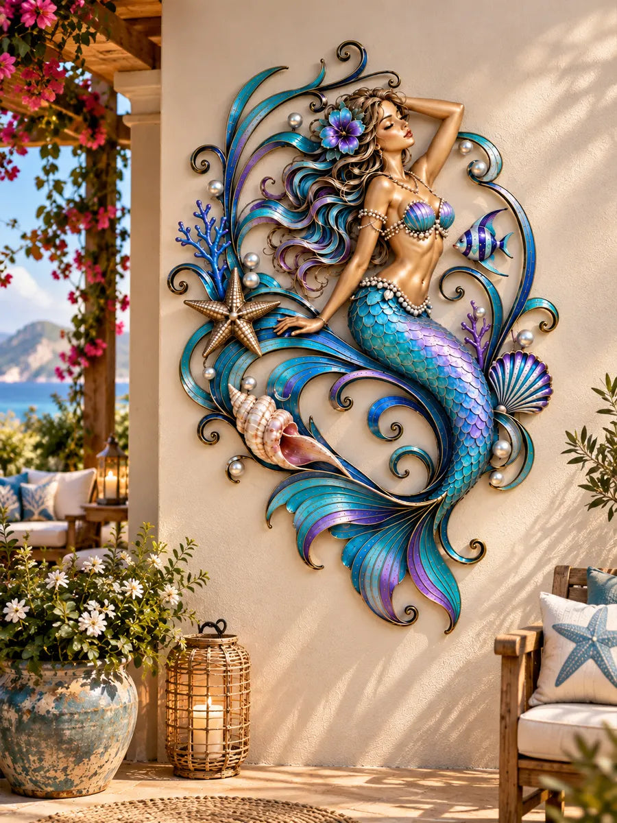 Enchanted Mermaid Coastal Wall Decor