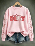 Women'S Commemorative Printed Round Neck Sports Shirt
