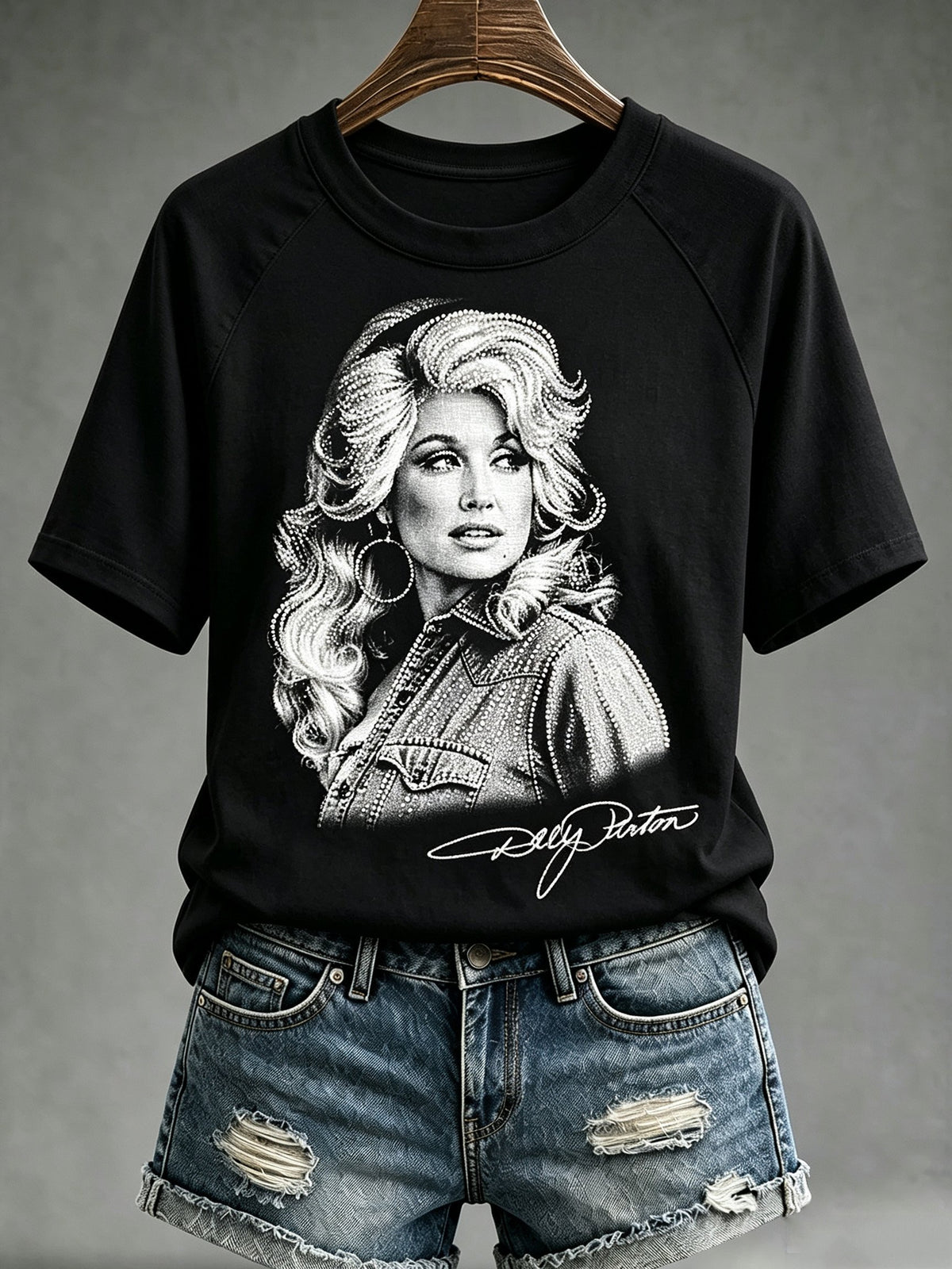 Women's Music-Themed Graphic Casual Top