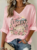 Women's Country Music Legend Tribute Print T-shirt